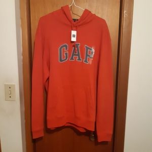 Orange/Gray GAP logo hoodie